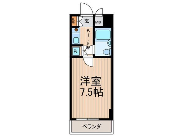 グロ－リア初穂新小岩（４０７）の物件間取画像